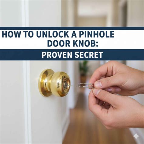 how to unlock a door knob 12