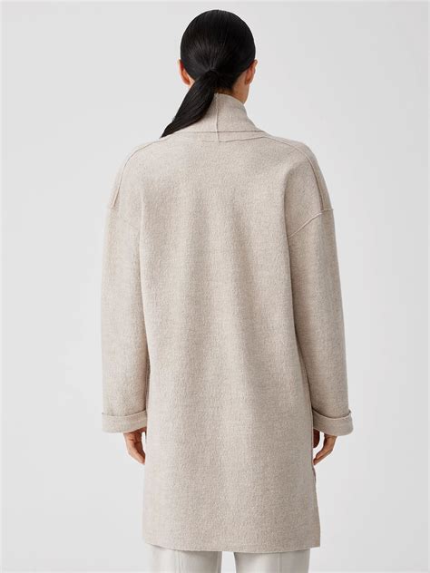 Lightweight Boiled Wool Coat in Responsible Wool | EILEEN FISHER