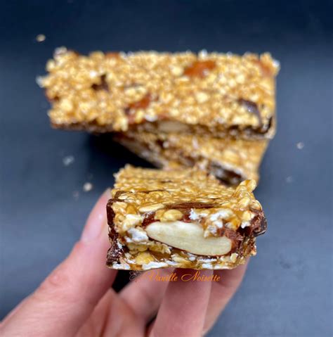 Vanille Noisette : BARRES PROTÉINÉES AMANDES CHOCOLAT ET BEURRE DE
