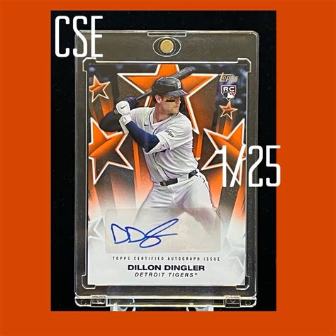 Dillon Dingler 2025 Topps #BSA-DDI Baseball Stars Autographs - Orange