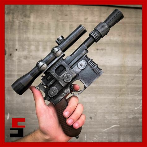 file han solo dl  heavy blaster pistol star wars gun prop replica
