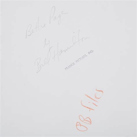 William bill Hamilton | Playboy | Bettie Page 1950s Black And White