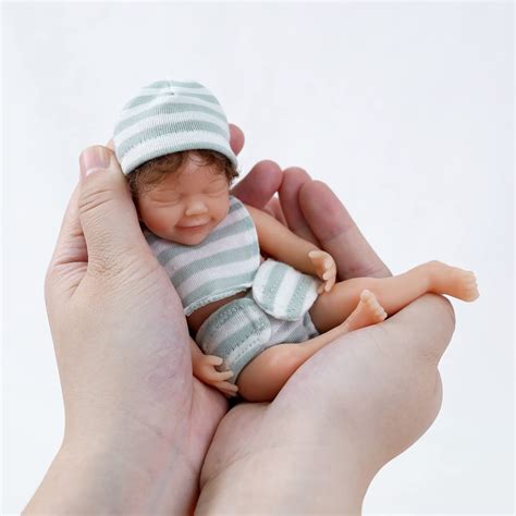 buy jizhi miniature reborn baby dolls silicone full body   soft
