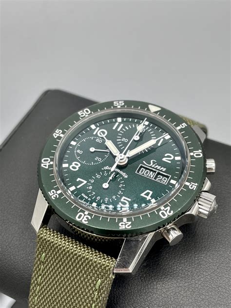 Sinn 103 St Sa G Limited Edition Chronograph 500 Pieces Green Dial 41mm
