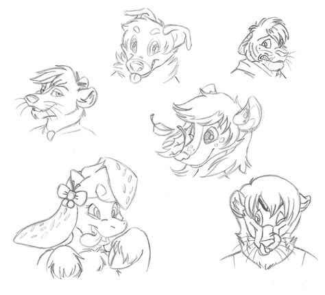 Furaffinity Icon Sketches - 1 of 2 by Cosmic-Castaway on DeviantArt