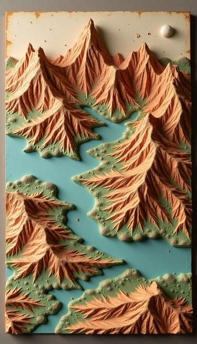 layered terrain map image topographic relief mountains