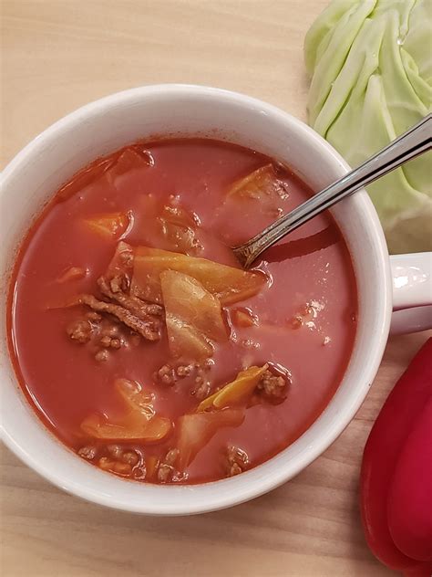Low Carb Beefy Cabbage Soup - LovingHomeschool.com