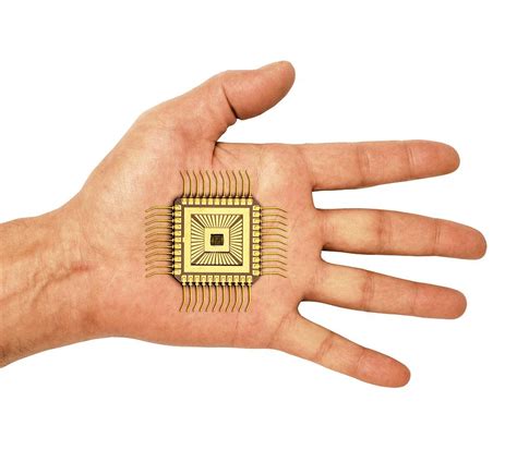 bionic chip conceptual image photograph  science photo library pixels