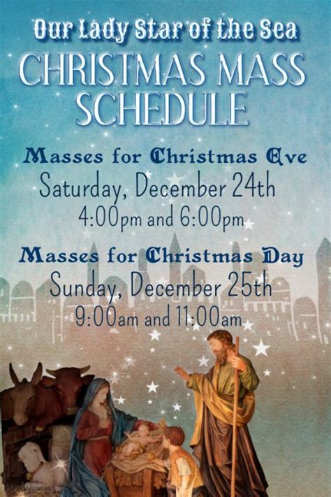 christmas-mass-schedule – Our Lady Star of the Sea Catholic Church