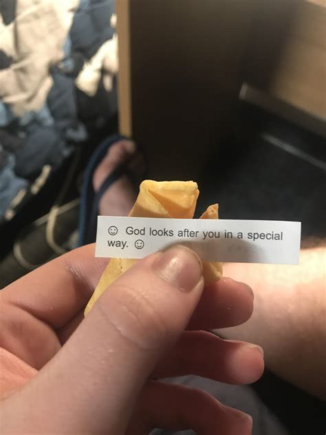 Me when I find a fortune cookie with good Christian will : r