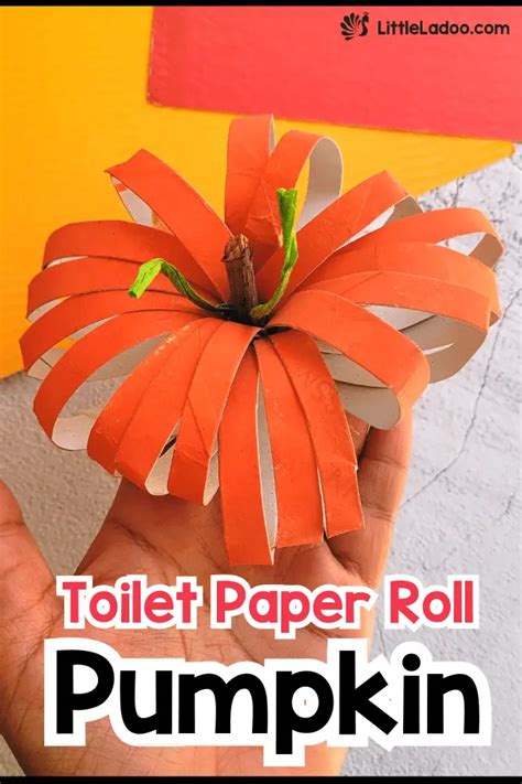 Toilet Paper Roll Pumpkin Craft