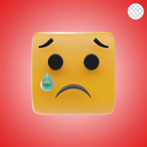 3d Sad Emoji Graphic PSD, High Quality Free PSD Templates for Download