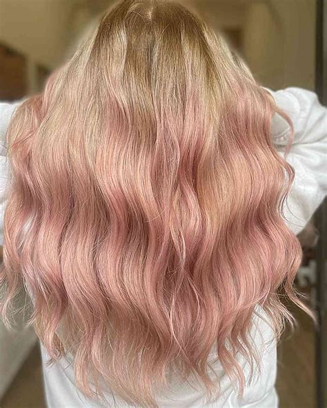 Rose Gold Colour Hair