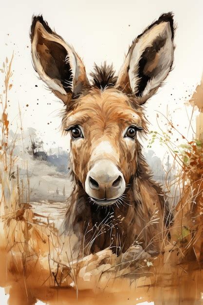 Premium AI Image | A picturesque rustic farm animal illustration