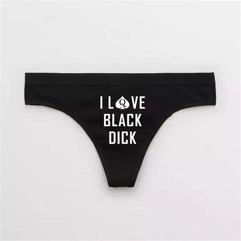 I Love Black Dick QoS Thong – Celestial Red Shop