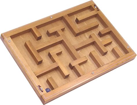 Amish-Made Wooden Marble Maze Toy - Walmart.com