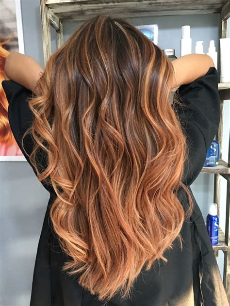 Mechas Cobre Dourado - Balayage cobre | Pelo castaño con mechas, Pelo largo castaño, Pelirrojo ...