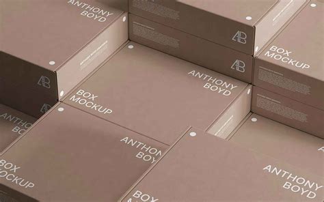 stacked boxes mockup