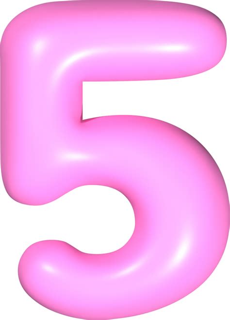 pink  number   png