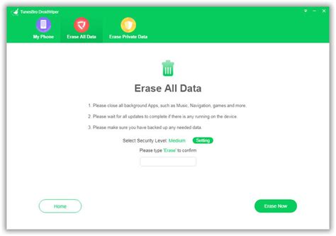 how to erase data from samsung phone