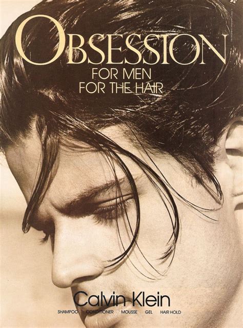 calvin klein vintage advertising campaign obsession  men calvin