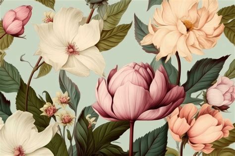 vintage flower desktop wallpaper 1