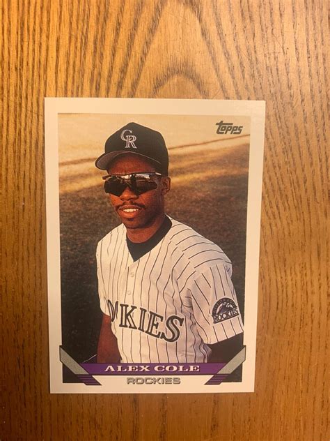 1993 Topps Baseball Card Colorado Rockies Alex Cole | eBay