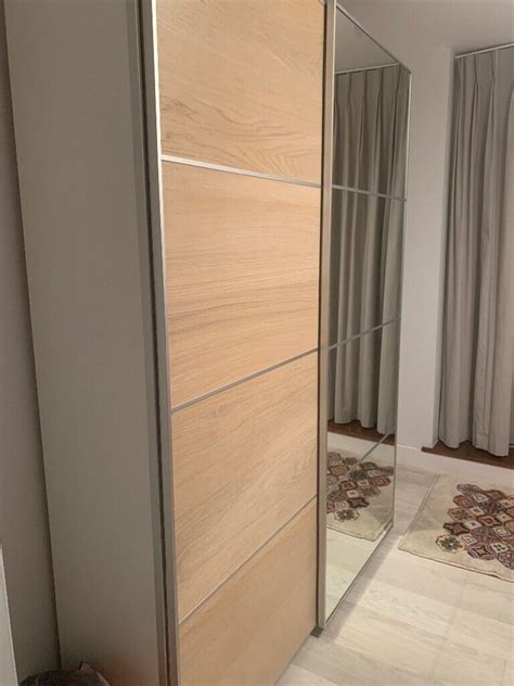 Ikea Wardrobe Mirror Sliding Door : Ikea PAX Double Wardrobe with ...