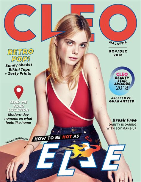 ELLE FANNING in Cleo Magazine, Malaysia November/December 2018 – HawtCelebs