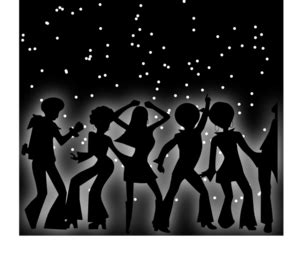 dancing   dark clip art  clkercom vector clip art