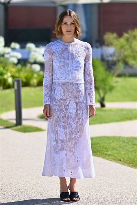 Keira Knightley Charms in Sheer Lace at Biarritz Festival • CelebMafia