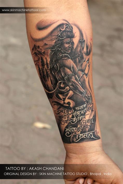 forearm shiva tattoo men  sleeve shiva tattoos  men lord
