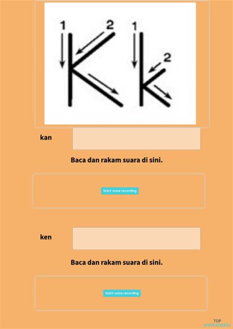 konsonan  interactive worksheet topworksheets