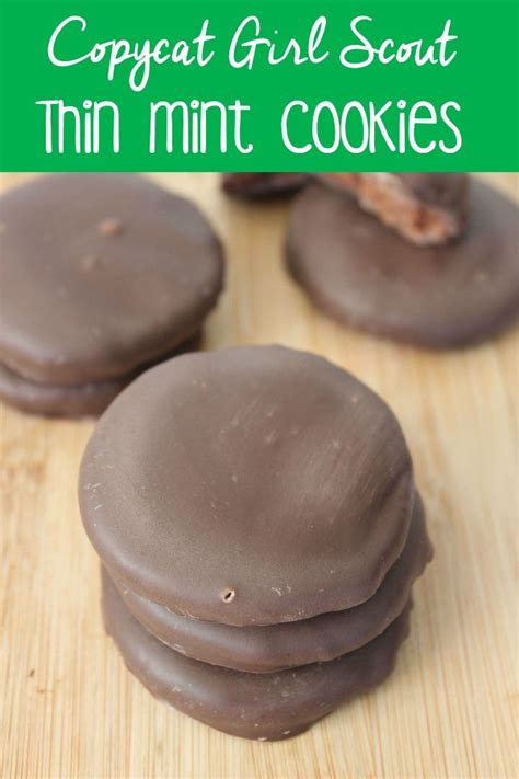 Copycat Girl Scouts Thin Mint Cookies Recipe - BargainBriana