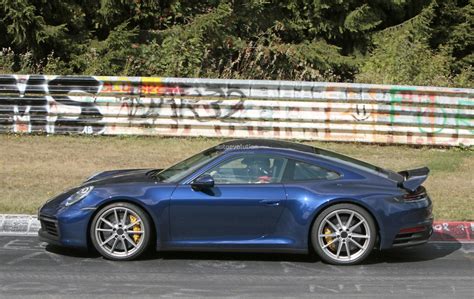 2020 Porsche 911 Laps Nurburgring, Naked Prototype Shows Rear Wing