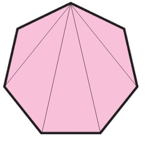 Polígono Com 7 Lados - Desenhe um heptágono (polígono de 7 lados) convexo no caderno e trace ...
