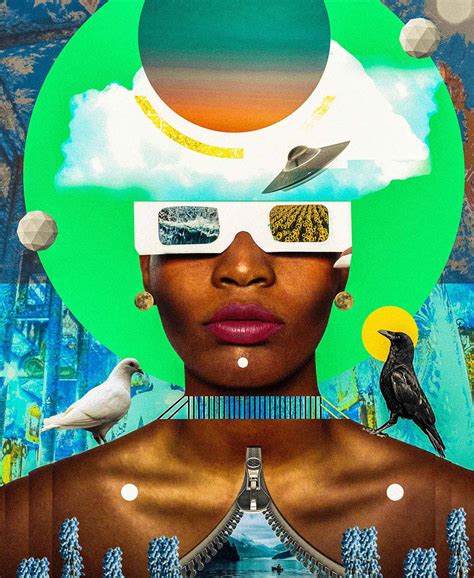 Lost In The Island | Afrofuturism, Afrofuturism art, Digital collage art