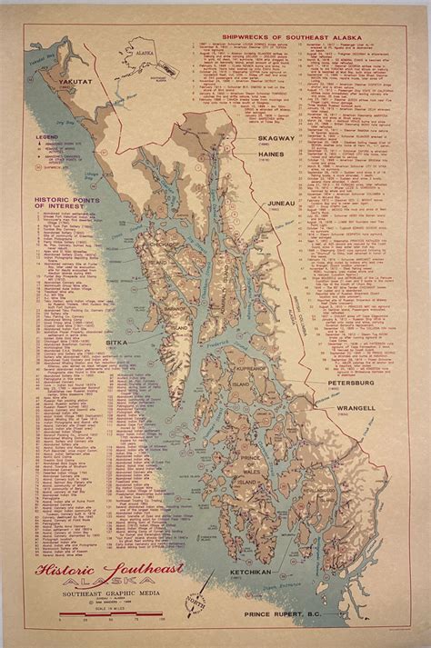 Historic Southeast Alaska Map