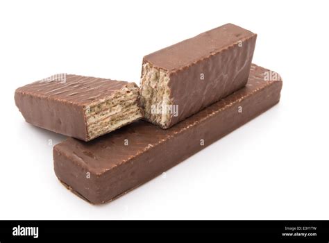 chocolate wafer on white Stock Photo - Alamy