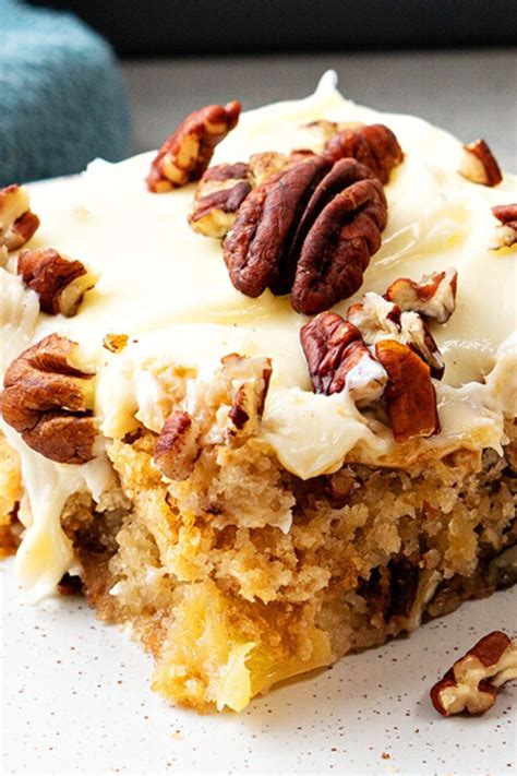 pineapple pecan cake  cream cheese frosting