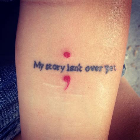 unique semi colon tattoo 4