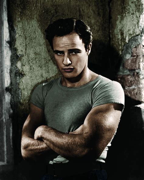 Colourized Picture of Young Marlon Brando Taken... - GABEtumblr