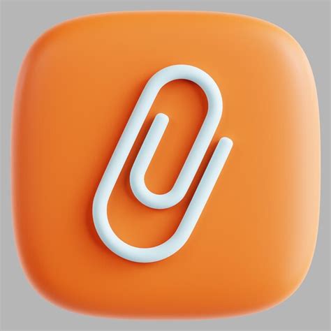 premium photo  paper clip button