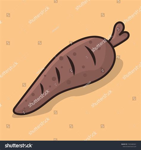 Yucca Vegetable Cartoon Isolated Vector Illustration Stock Vector ...