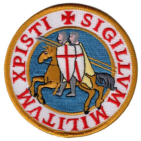 Knights Templar Seal (White) | PatchAddict