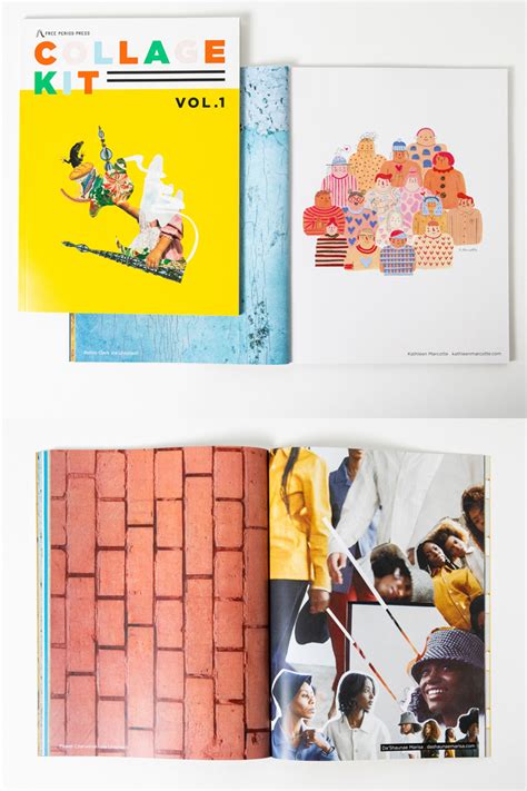 creative juices flowing   handy collage kit brown