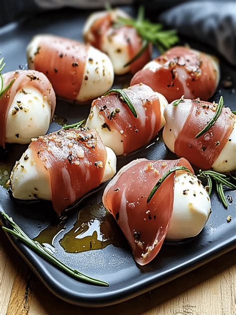 Prosciutto Wrapped Mozzarella Bites: Your New Favorite Snack! – Sandra