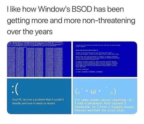 Pin by Angela Henderson on Geekery | Popular memes, Over the years, Bsod