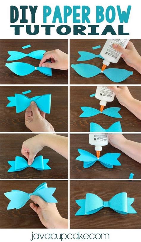 DIY Paper Bows - JavaCupcake
