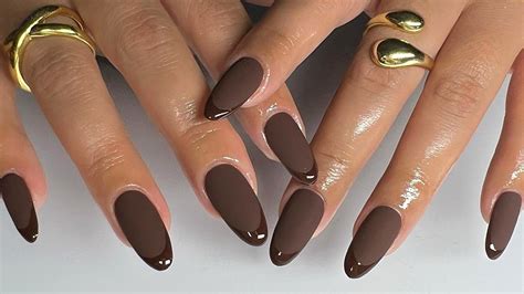 brown nail color